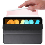 Flip orizzontale a 3 pieghe a nido d'ape in TPU antiurto + custodia in pelle PU con supporto, For iPad mini 6 / mini 2024