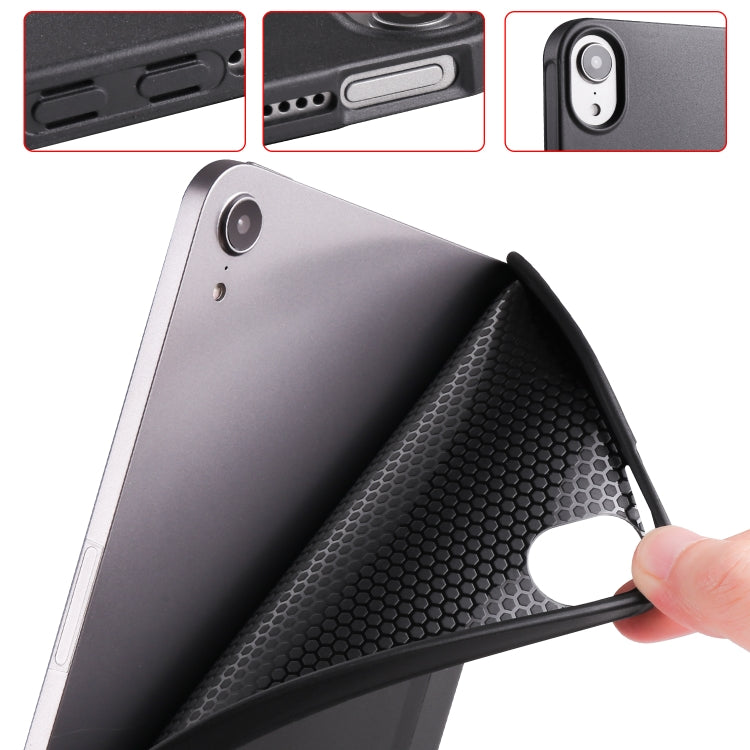 Custodia flip in TPU e pelle PU per iPad mini 6 (2024)