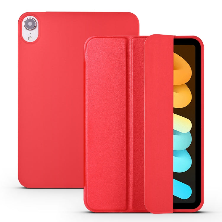 Custodia flip in TPU e pelle PU per iPad mini 6 (2024)
