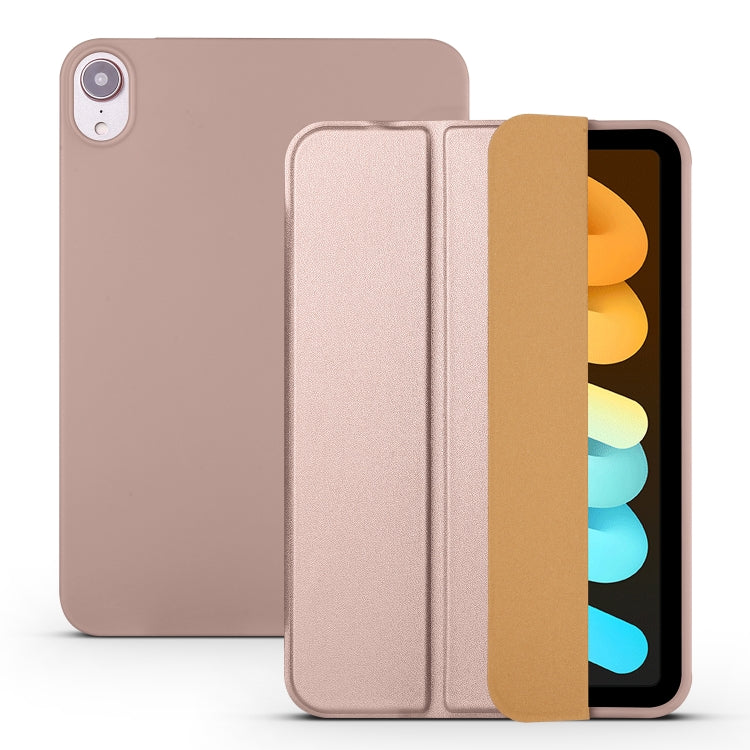 Custodia flip in TPU e pelle PU per iPad mini 6 (2024)