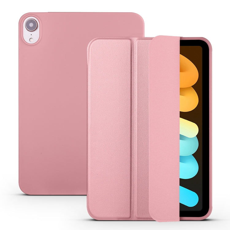 Custodia flip in TPU e pelle PU per iPad mini 6 (2024)