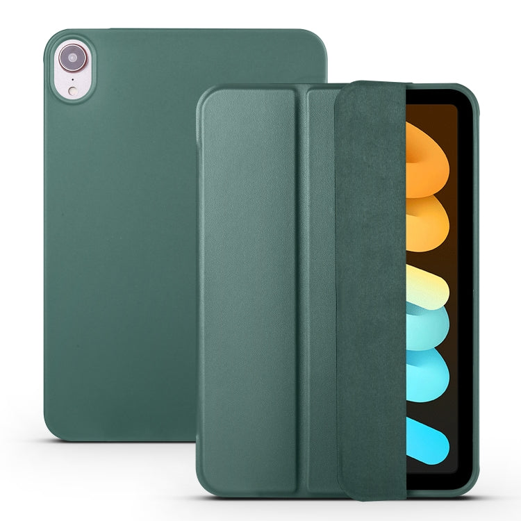 Custodia flip in TPU e pelle PU per iPad mini 6 (2024)