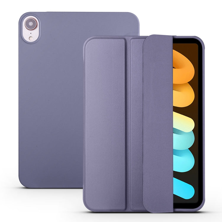 Custodia flip in TPU e pelle PU per iPad mini 6 (2024)
