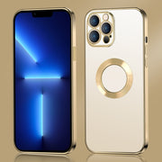 Anello in metallo con bordo elettrolitico 9D Clear PC + Custodia antiurto in TPU, For iPhone 13, For iPhone 13 Pro, For iPhone 13 Pro Max, For iPhone 12