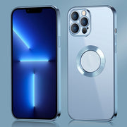 Anello in metallo con bordo elettrolitico 9D Clear PC + Custodia antiurto in TPU, For iPhone 13, For iPhone 13 Pro, For iPhone 13 Pro Max, For iPhone 12