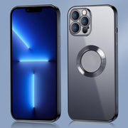 Anello in metallo con bordo elettrolitico 9D Clear PC + Custodia antiurto in TPU, For iPhone 12 Pro, For iPhone 12 Pro Max, For iPhone 11, For iPhone 11 Pro Max