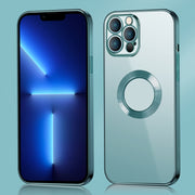 Anello in metallo con bordo elettrolitico 9D Clear PC + Custodia antiurto in TPU, For iPhone 12 Pro, For iPhone 12 Pro Max, For iPhone 11, For iPhone 11 Pro Max