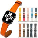 Cinturino per cinturino in pelle di vacchetta con strato superiore da lavoro con chiusura a farfalla, For Apple Watch Series 8&7 41mm / SE 2&6&SE&5&4 40mm / 3&2&1 38mm, For Apple Watch Series 6&SE&5&4 44mm / 3&2&1 42mm                                  ...
