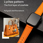 Cinturino per cinturino in pelle di vacchetta con strato superiore da lavoro con chiusura a farfalla, For Apple Watch Series 8&7 41mm / SE 2&6&SE&5&4 40mm / 3&2&1 38mm, For Apple Watch Series 6&SE&5&4 44mm / 3&2&1 42mm                                  ...