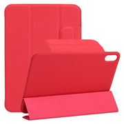 Custodia in pelle per tablet in PU magnetica con fibbia fissa ultrasottile a vibrazione orizzontale con supporto a tre pieghe e funzione Sleep / Wake-up, For iPad mini 2024 / mini 6