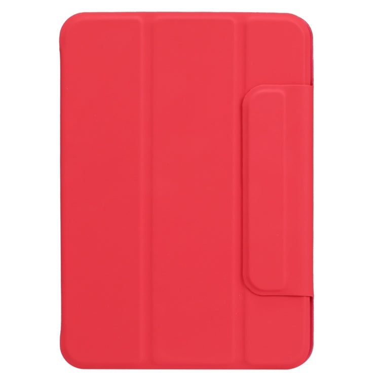 Custodia in pelle per tablet in PU magnetica con fibbia fissa ultrasottile a vibrazione orizzontale con supporto a tre pieghe e funzione Sleep / Wake-up, For iPad mini 2024 / mini 6