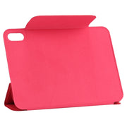 Custodia in pelle per tablet in PU magnetica con fibbia fissa ultrasottile a vibrazione orizzontale con supporto a tre pieghe e funzione Sleep / Wake-up, For iPad mini 2024 / mini 6
