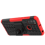 Custodia protettiva antiurto in TPU + PC per pneumatici con supporto, For Alcatel 3L (2021), For Motorola Edge 20, For Samsung Galaxy A03S 164mm