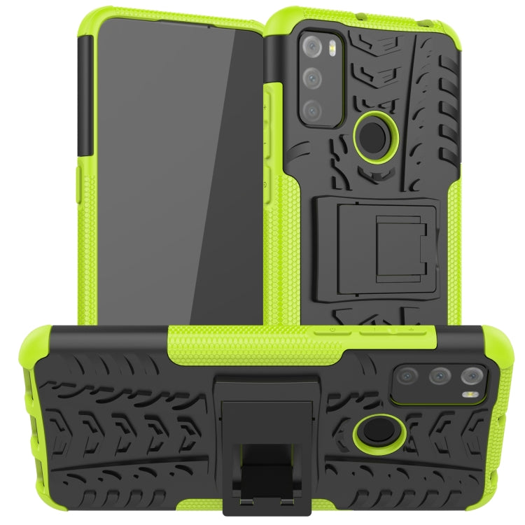 Custodia protettiva antiurto in TPU + PC per pneumatici con supporto, For Alcatel 3L (2021), For Motorola Edge 20, For Samsung Galaxy A03S 164mm