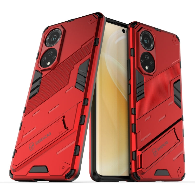 Punk Armor 2 in 1 PC + custodia antiurto in TPU con supporto invisibile, For Huawei nova 9