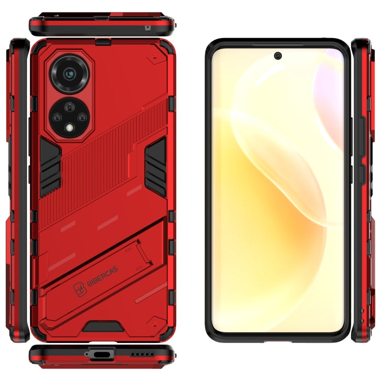 Punk Armor 2 in 1 PC + custodia antiurto in TPU con supporto invisibile, For Huawei nova 9