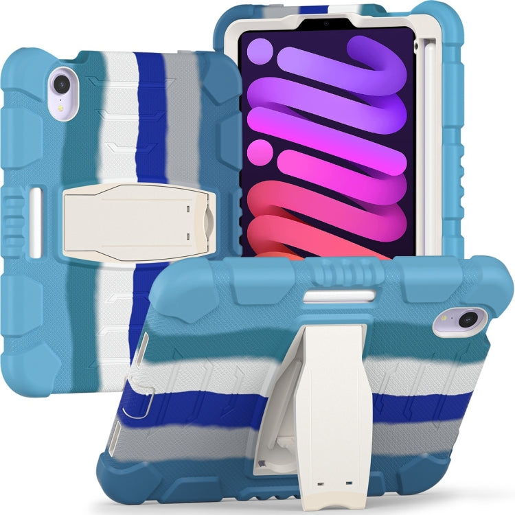 Custodia silicone antiurto con cornice 3 strati per iPad mini 6