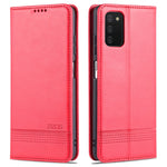 AZNS Custodia in pelle a vibrazione orizzontale con struttura in vitello magnetico con slot per carte, supporto e portafoglio, For Samsung Galaxy A03s 166mm