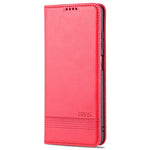 AZNS Custodia in pelle a vibrazione orizzontale con struttura in vitello magnetico con slot per carte, supporto e portafoglio, For Samsung Galaxy A03s 166mm