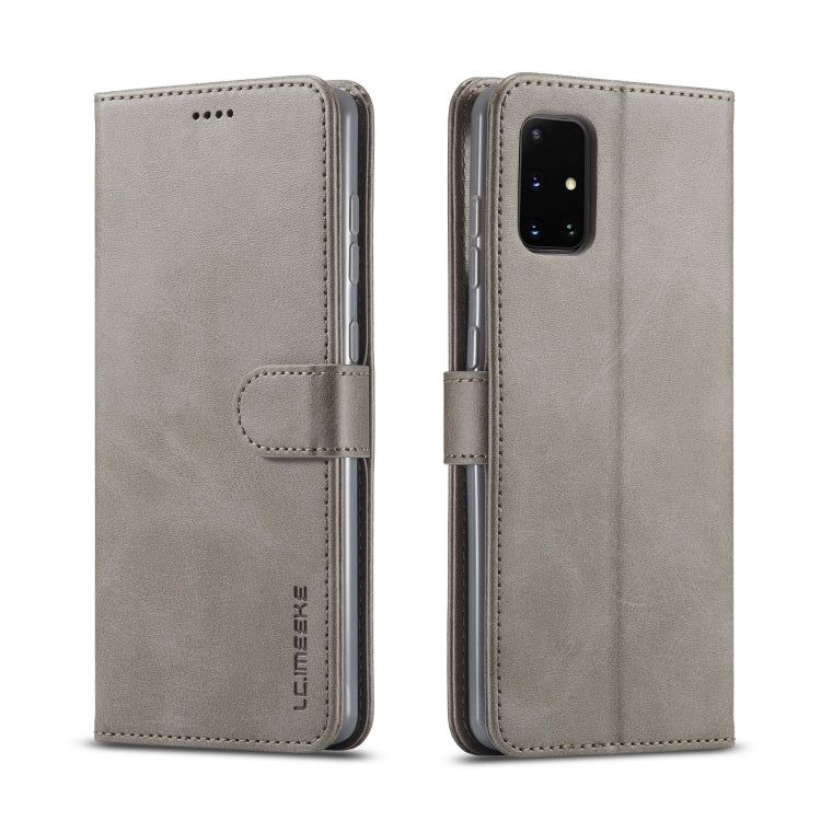 LC.IMEEKE Custodia in pelle a vibrazione orizzontale con struttura in vitello con supporto, slot per schede e portafoglio, For Samsung Galaxy A03s 166mm