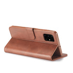 LC.IMEEKE Custodia in pelle a vibrazione orizzontale con struttura in vitello con supporto, slot per schede e portafoglio, For Samsung Galaxy A03s 166mm