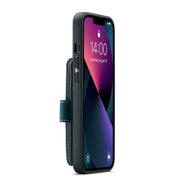 JEEHOOD Pennello antifurto Magnetic PU + Custodia protettiva in TPU con slot per schede, For iPhone 13 mini, For iPhone 13, For iPhone 13 Pro, For iPhone 13 Pro Max
