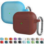 Custodia protettiva in silicone con gancio per AirPods 3