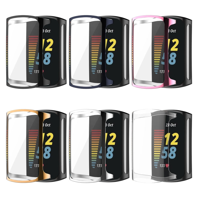 Custodia protettiva galvanica in TPU a copertura totale, For Fitbit Charge 5