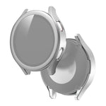 PC satinato + custodia protettiva integrata con pellicola in vetro temperato, For Samsung Galaxy Watch4 40mm, For Samsung Galaxy Watch4 44mm