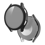 PC satinato + custodia protettiva integrata con pellicola in vetro temperato, For Samsung Galaxy Watch4 40mm, For Samsung Galaxy Watch4 44mm