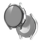 PC satinato + custodia protettiva integrata con pellicola in vetro temperato, For Samsung Galaxy Watch4 40mm, For Samsung Galaxy Watch4 44mm