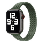 Cinturino di ricambio in treccia di nylon ad anello singolo a vita piccola per Apple Watch Series 7 45mm / 6&SE&5&4 44mm / 3&2&1 42mm, S 145mm, M 155mm