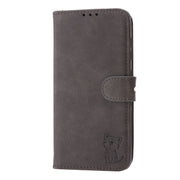 Custodia in pelle a ribalta orizzontale con motivo Happy Cat goffrato con supporto, slot per carte e portafoglio, For Xiaomi Redmi Note 10 Pro 5G, For Xiaomi Redmi 10, For Xiaomi Mi 11, For Xiaomi Mi 11T
