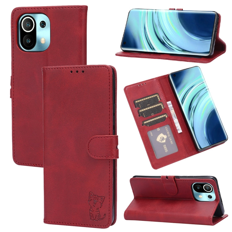 Custodia portafoglio in pelle con slot carte per Xiaomi Mi 11T