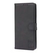 Custodia in pelle a ribalta orizzontale con motivo Happy Cat goffrato con supporto, slot per carte e portafoglio, For Google Pixel 6, For Google Pixel 6 Pro