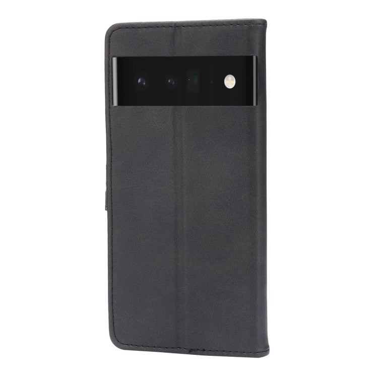 Custodia in pelle a ribalta orizzontale con motivo Happy Cat goffrato con supporto, slot per carte e portafoglio, For Google Pixel 6, For Google Pixel 6 Pro