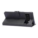 Custodia in pelle a ribalta orizzontale con motivo Happy Cat goffrato con supporto, slot per carte e portafoglio, For Google Pixel 6, For Google Pixel 6 Pro