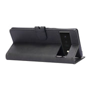 Custodia in pelle a ribalta orizzontale con motivo Happy Cat goffrato con supporto, slot per carte e portafoglio, For Google Pixel 6, For Google Pixel 6 Pro