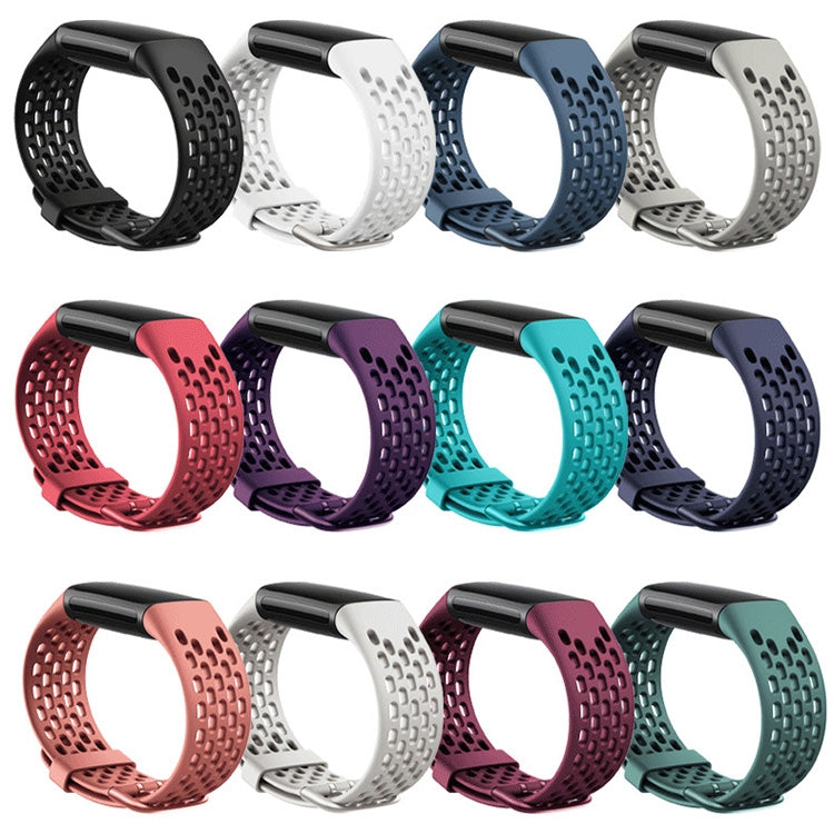 Cinturino per cinturino di ricambio con foro in silicone, For Fitbit Charge 5