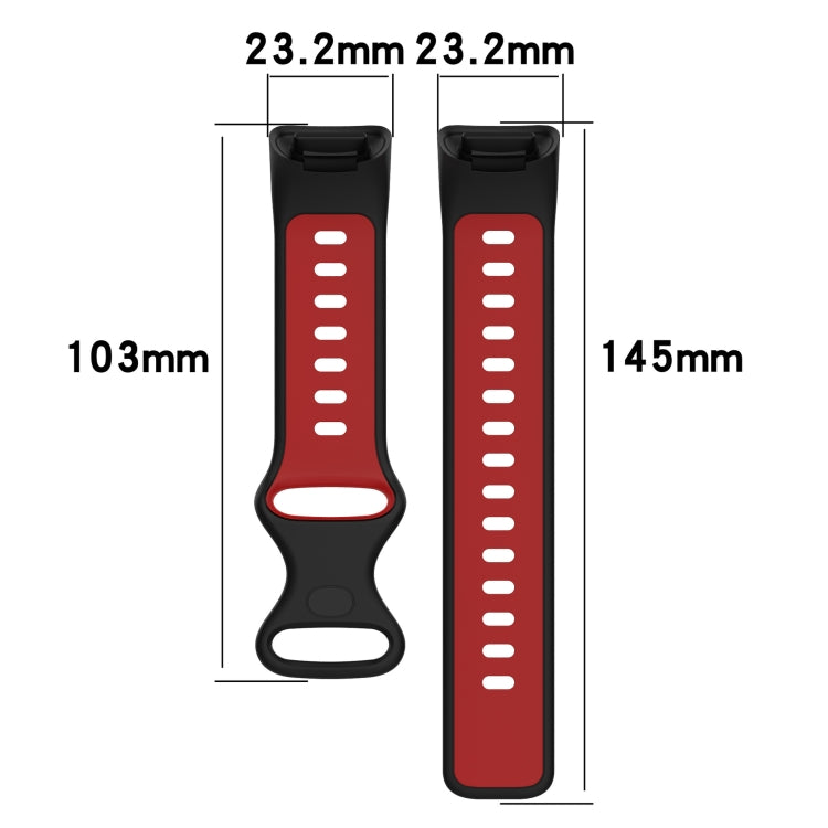 Cinturino di ricambio in silicone bicolore, For Fitbit Charge 5
