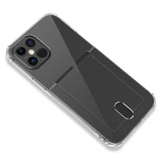 Custodia protettiva trasparente in TPU con slot per schede, For iPhone 13 Pro Max, For iPhone 13 Pro, For iPhone 13, For iPhone 13 mini