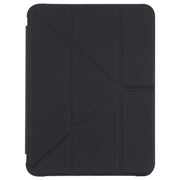 Custodia per tablet in pelle flip con deformazione orizzontale trasparente in TPU con supporto e slot per penna, For iPad mini 2024 / mini 6