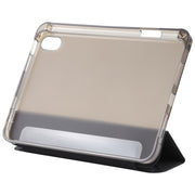 Custodia per tablet in pelle flip con deformazione orizzontale trasparente in TPU con supporto e slot per penna, For iPad mini 2024 / mini 6