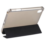 Custodia per tablet in pelle flip con deformazione orizzontale trasparente in TPU con supporto e slot per penna, For iPad mini 2024 / mini 6