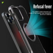 Custodia protettiva in metallo antiurto cavo R-JUST RJ51, For iPhone 13 mini, For iPhone 13, For iPhone 13 Pro, For iPhone 13 Pro Max