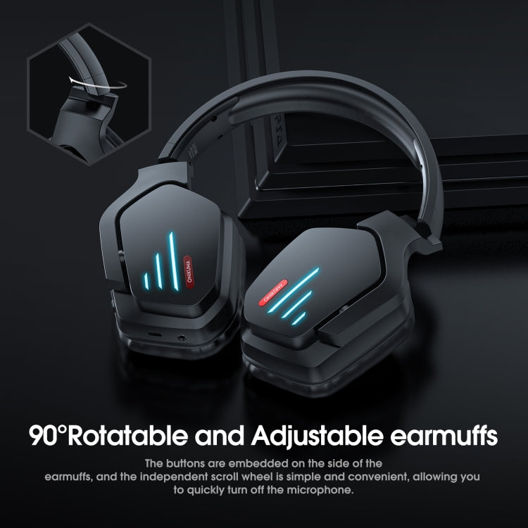 ONIKUMA B60 Bluetooth 5.0 Auricolare Bluetooth wireless regolabile per bassi potenti con microfono