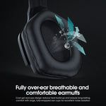 ONIKUMA B60 Bluetooth 5.0 Auricolare Bluetooth wireless regolabile per bassi potenti con microfono