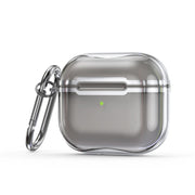 Cornice galvanica + custodia protettiva per auricolari in TPU trasparente con gancio, For AirPods 3