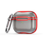 Custodia protettiva TPU trasparente con gancio per AirPods 3