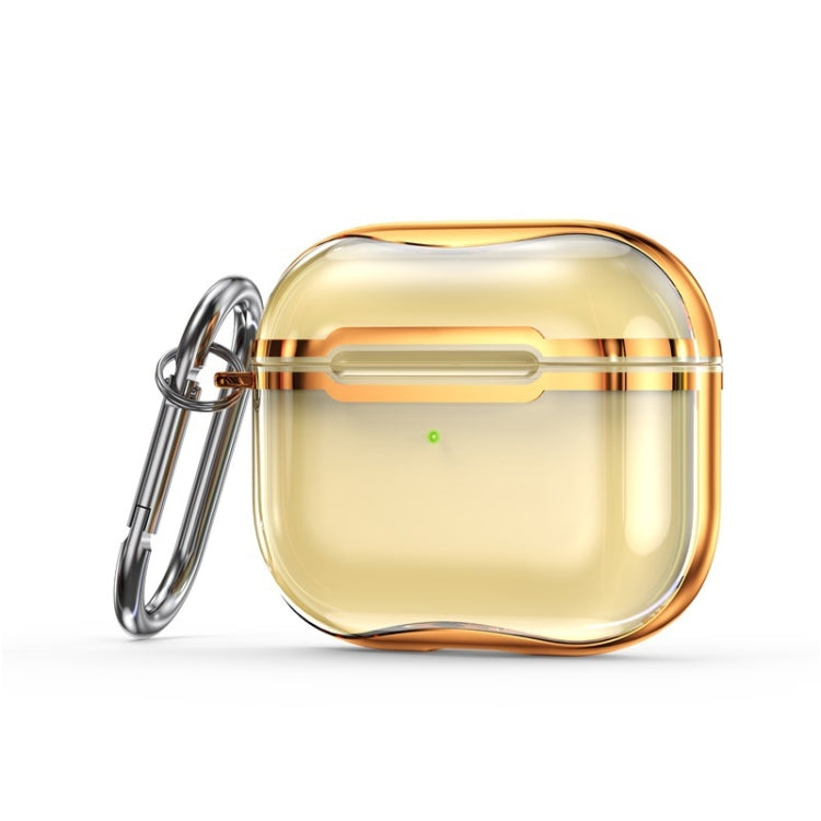 Custodia protettiva TPU trasparente con gancio per AirPods 3